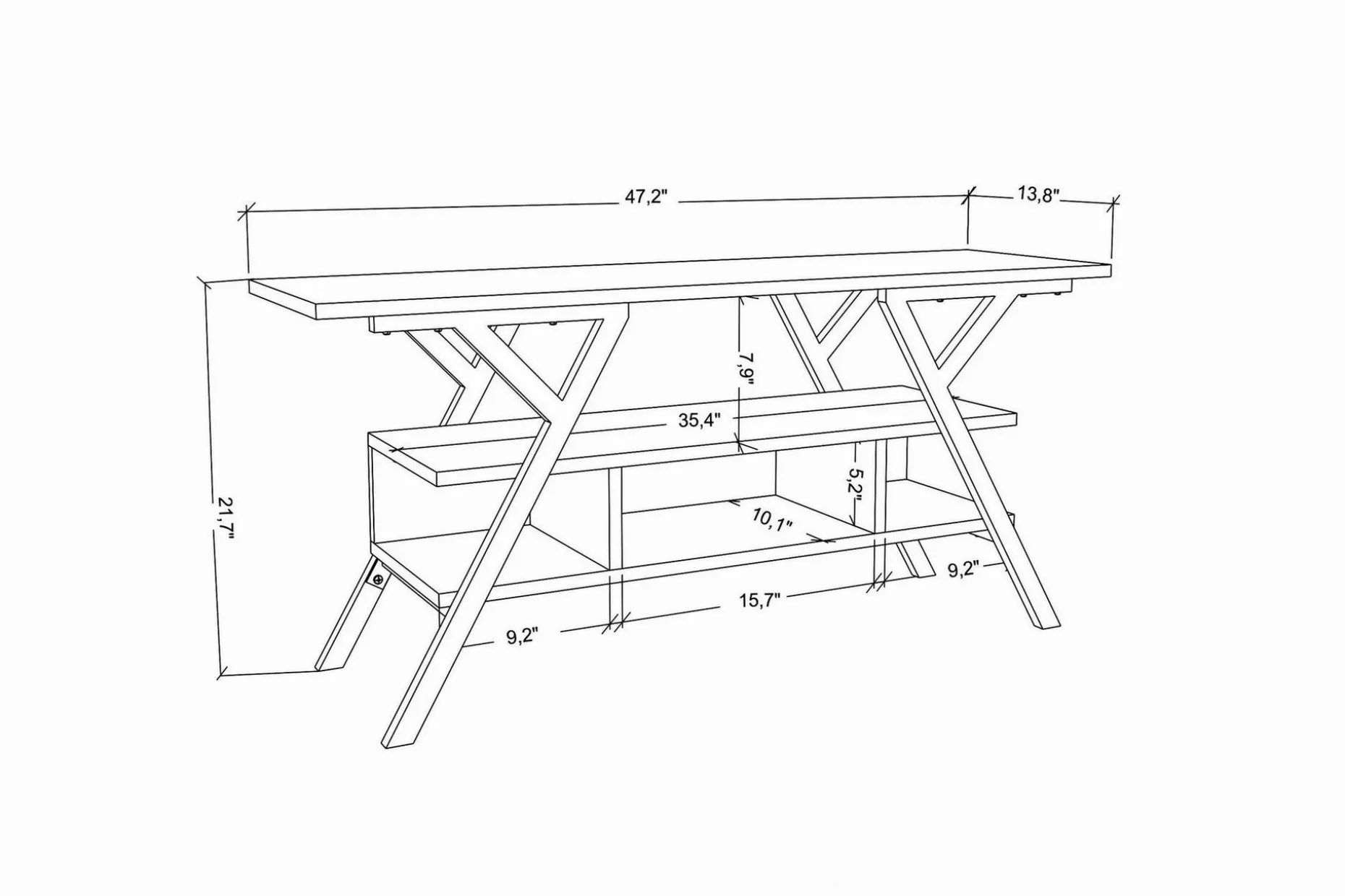 Desgrar Tv-bänk 120x55 cm