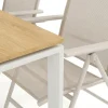 Devon utomhus matgrupp 210x100 cm med 6 Sanna positionsstolar