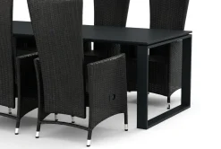 Devon utomhus matgrupp 210x100 cm med 6 Jenny matstolar