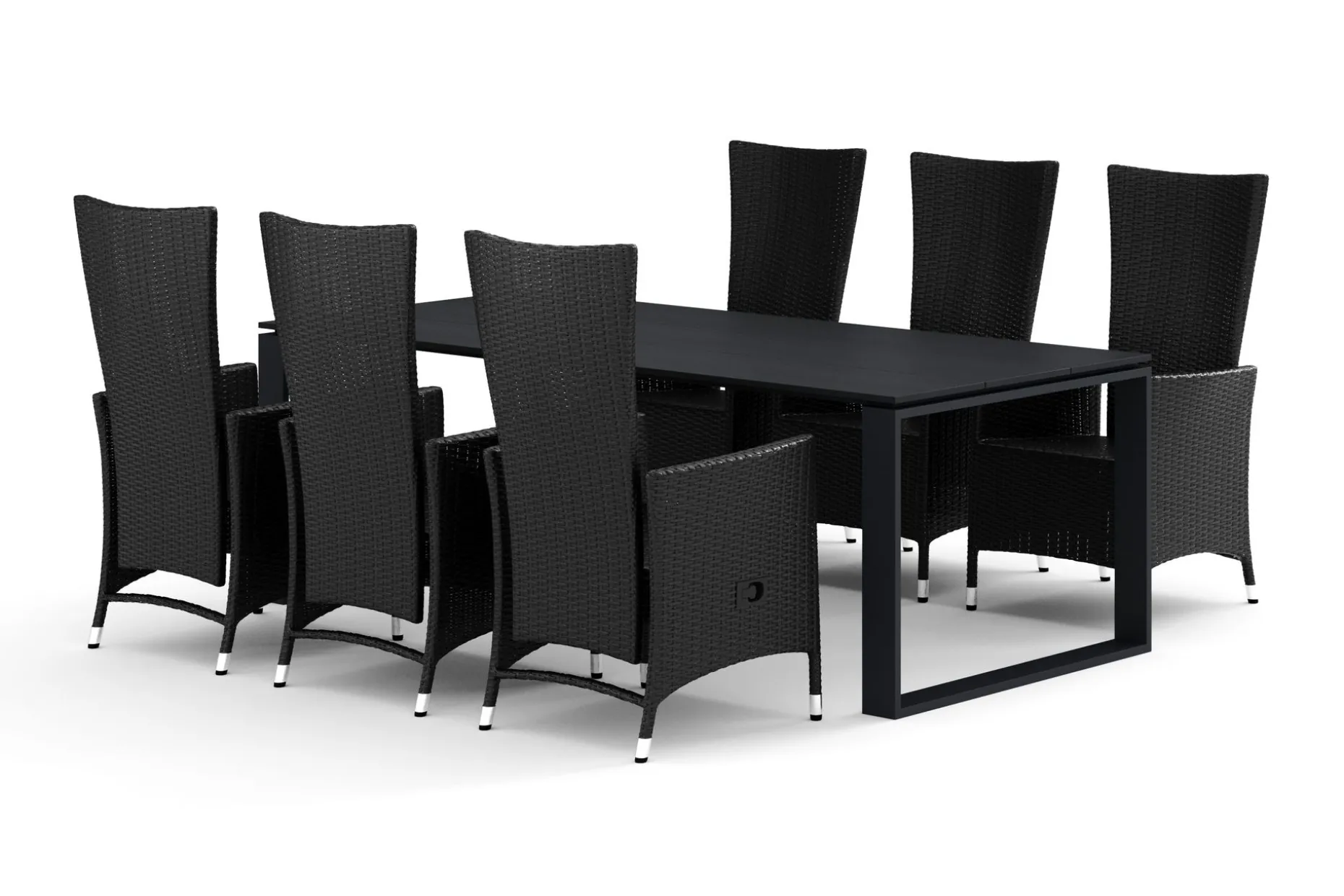 Devon utomhus matgrupp 210x100 cm med 6 Jenny matstolar