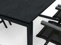 Devon utomhus matgrupp 210x100 cm med 6 Monaco Light positionsstolar