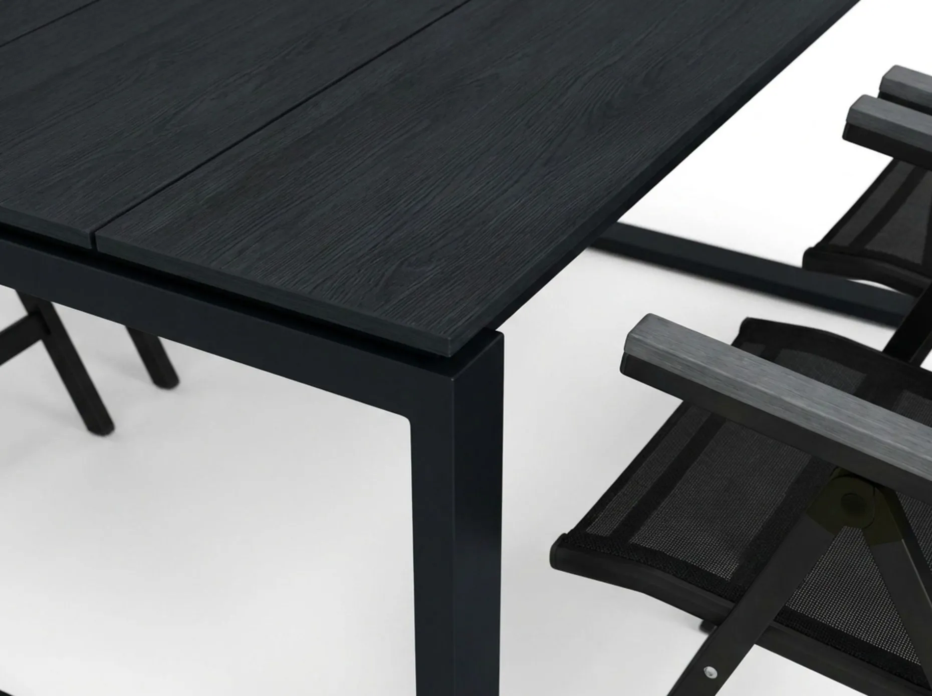 Devon utomhus matgrupp 210x100 cm med 6 Monaco Light positionsstolar