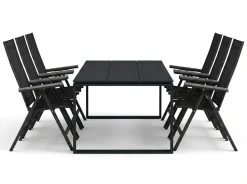 Devon utomhus matgrupp 210x100 cm med 6 Monaco Light positionsstolar