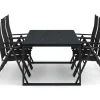 Devon utomhus matgrupp 210x100 cm med 6 positionsstolar
