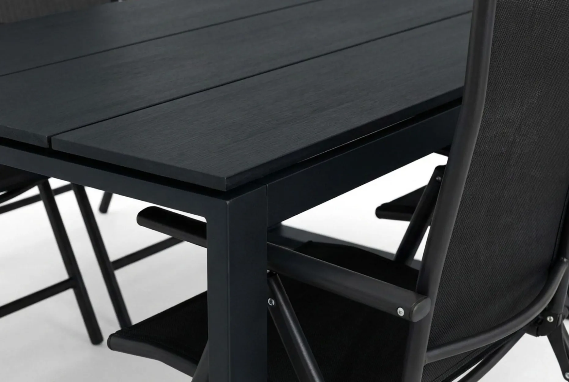 Devon utomhus matgrupp 210x100 cm med 6 positionsstolar