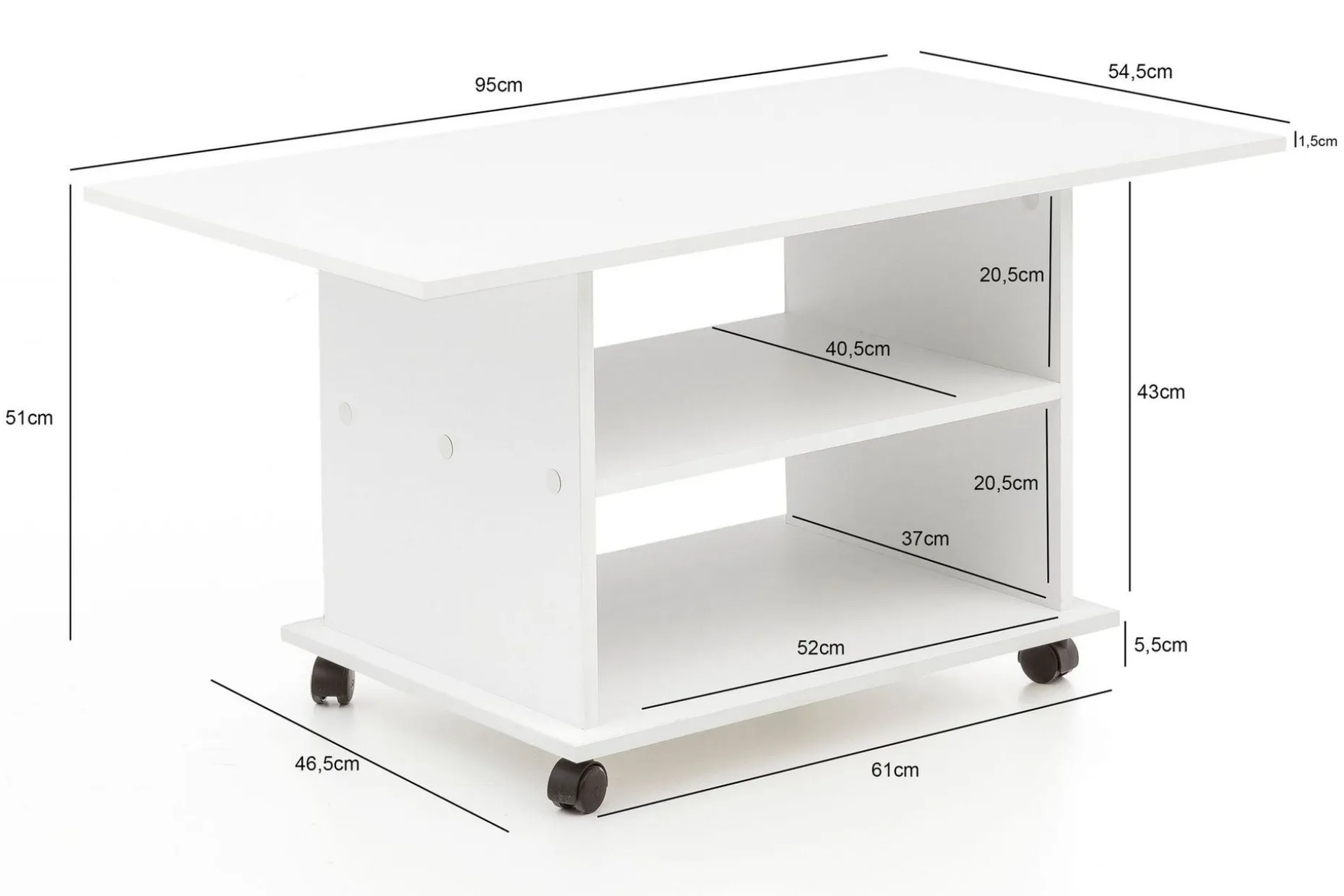 Dewand Soffbord 95 cm