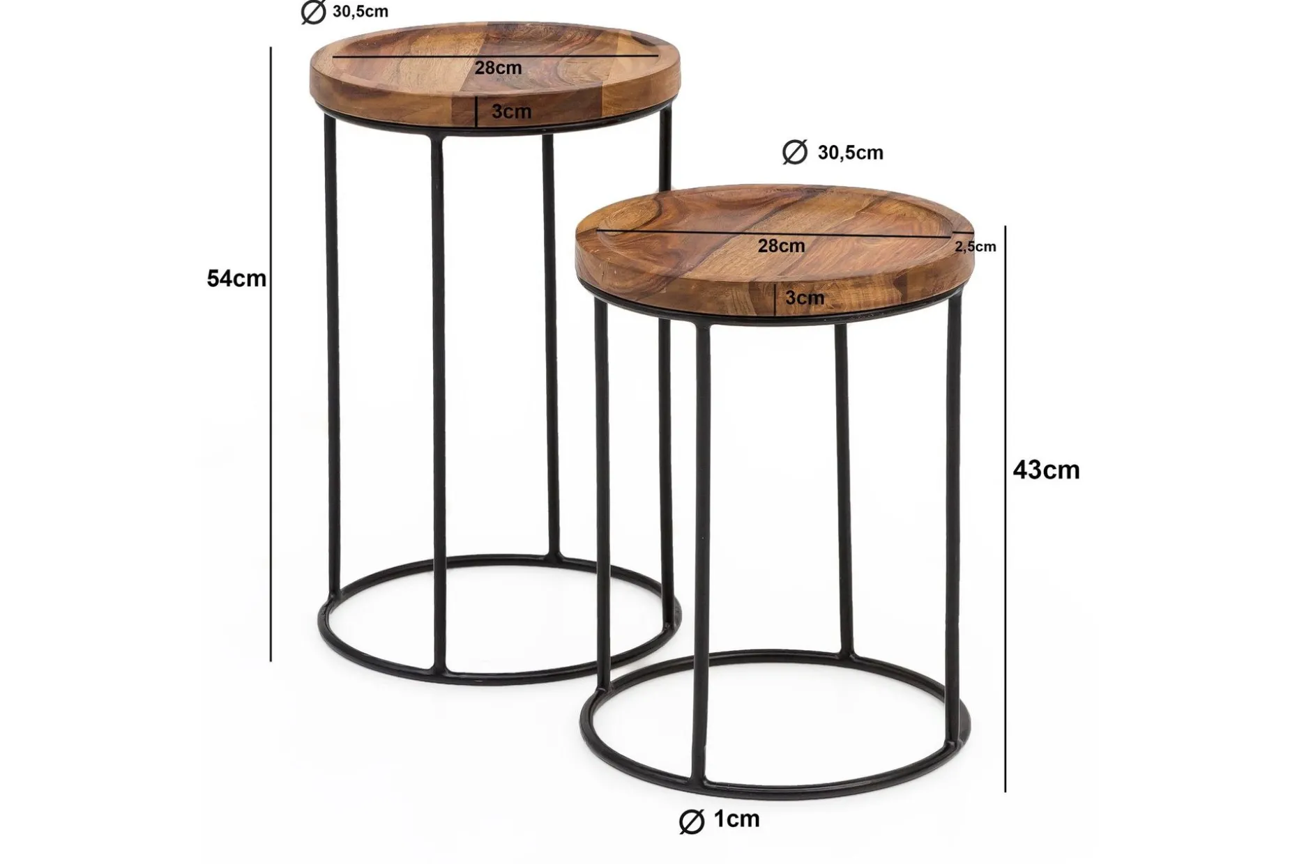 Dewester Satsbord 31 cm 2 Bord