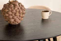 Dipp Matgrupp 115 cm Rund med 4 Velvet stolar