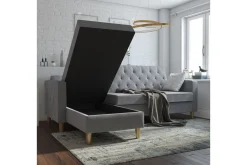 Divanbäddsoffa Liberty Grå