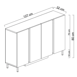 Djarhint Konsolbord 127 cm