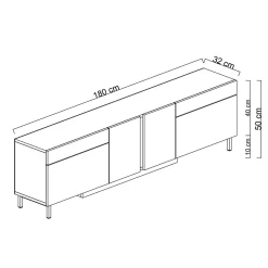 Djarhint TV-bänk 180 cm