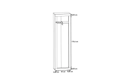 Dolnis Garderob 34x54 cm
