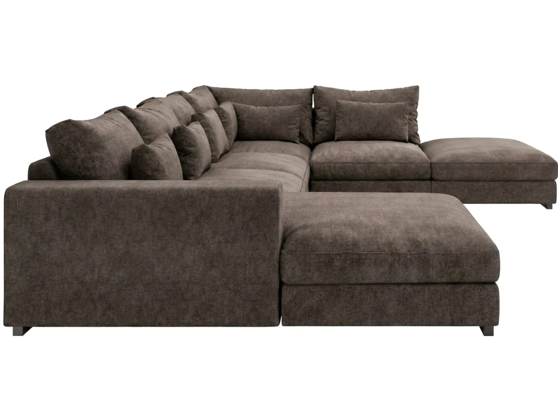 Dubai Stor U Soffa modul med Divan Vänster Extra Djup i Chenille