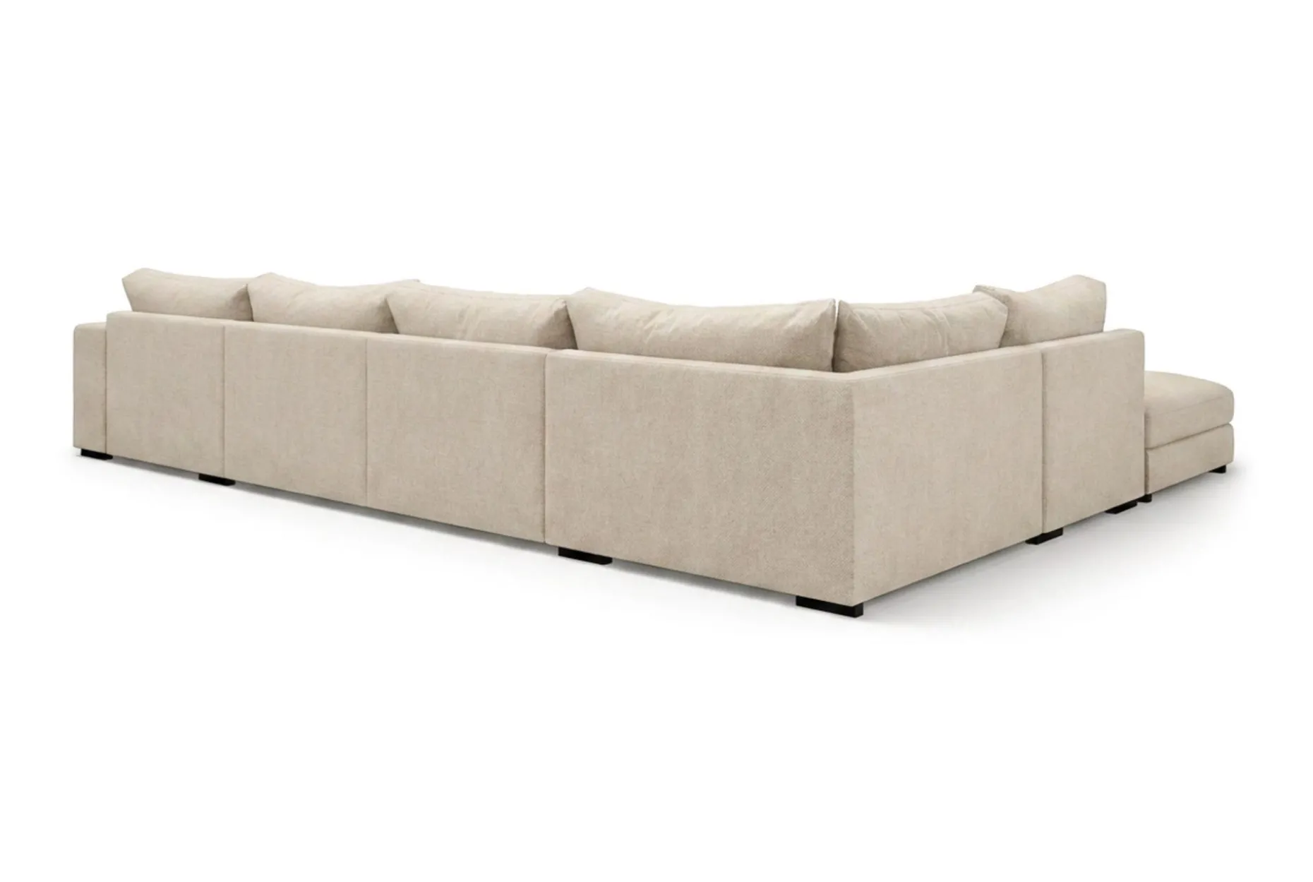 Dubai U-modulsoffa med Divan Höger Extra Djup i Chenille