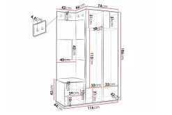 Dunvegan Highboard White