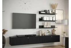 Dunvegan Möbelset För Vardagsrum Black