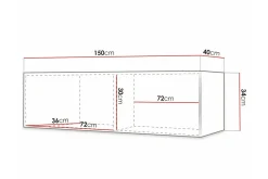 Dunvegan Tv-skåp 150 cm White