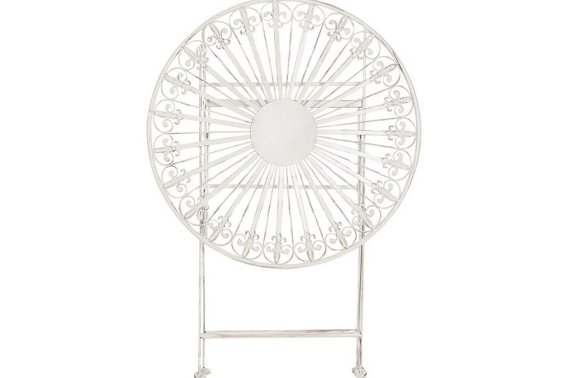 Dursley Runt Hopfällbart Cafébord och Kaffebord Utomhus 45 cm Metall