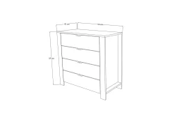 Durusu Byrå 90 cm
