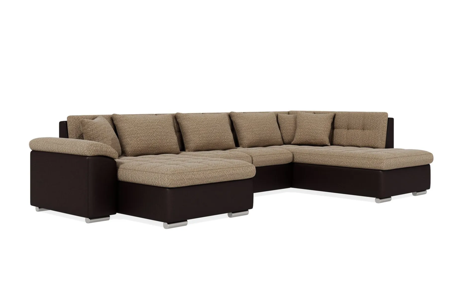 Dynir Stor Hörnbäddsoffa Divan med Förvaring Vänster 350 cm Bred