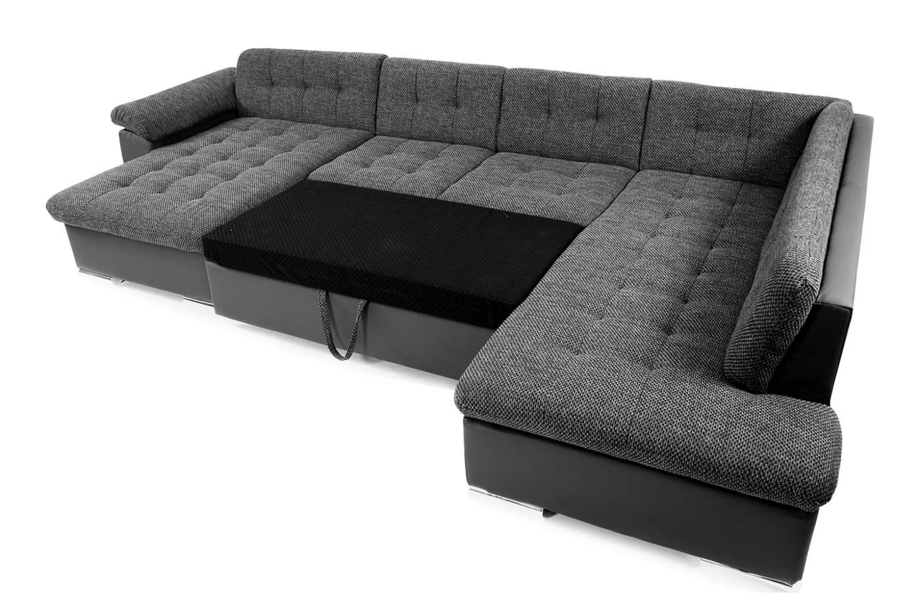 Dynir Stor Hörnbäddsoffa Divan med Förvaring Höger 350 cm