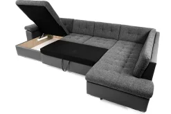 Dynir Stor Hörnbäddsoffa Divan med Förvaring Höger 350 cm