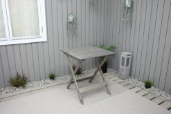 Edilma Hopfällbart Klappbord Cafébord och Utebord 65 cm Furu