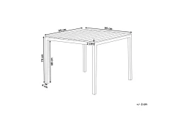 Edmundston Matbord Utomhus 95x95 cm