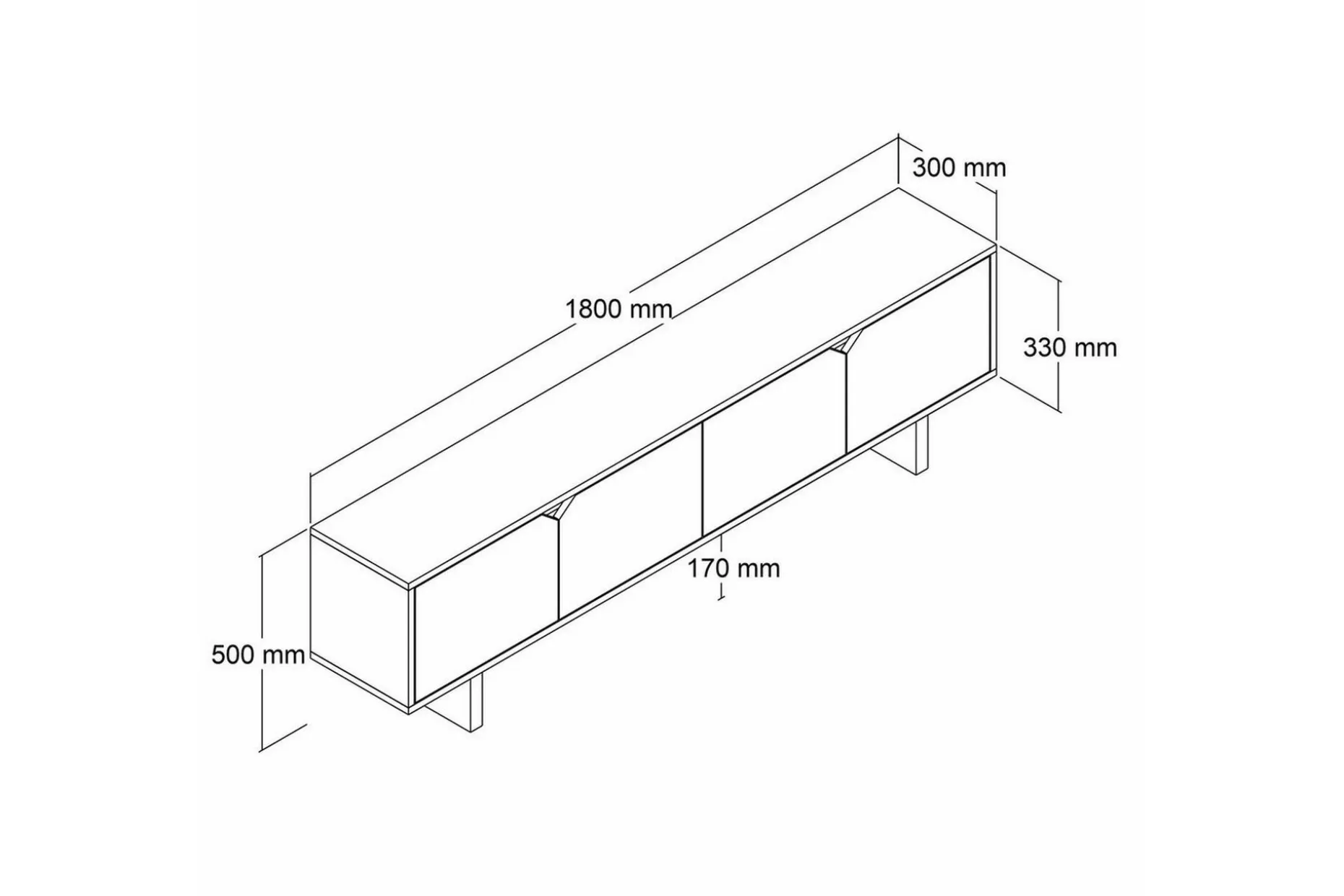 Edrion Tv-bänk 180 cm