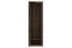 Elhovo Vitrinskåp 41,3 cm djup 63,4 cm bred 197 cm hög hög Mörkt Trä