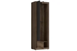 Elhovo Vitrinskåp 41,3 cm djup 63,4 cm bred 197 cm hög hög Mörkt Trä