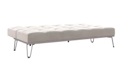 Elle Futon Sammet/Grå
