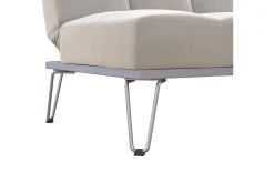 Elle Futon Sammet/Grå