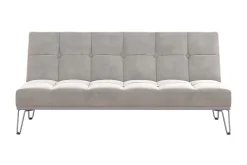 Elle Futon Sammet/Grå