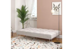 Elle Futon Sammet/Grå
