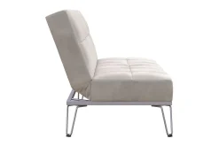 Elle Futon Sammet/Grå