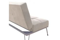 Elle Futon Sammet/Grå