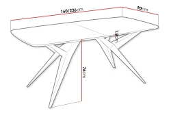 Elvora Matbord 160 cm Rektangulär