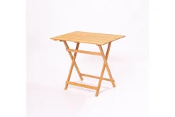Emirhan Hopfällbart Cafébord och Kaffebord Utomhus 80 cm Trä