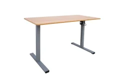 Ergo Optimal Skrivbord med motor 120x60 cm Trä/Grå