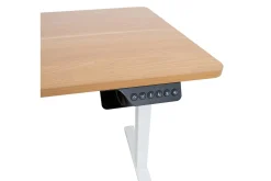 Ergo Skrivbord med 1 motor 120x60 cm Vit/ek