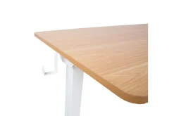 Ergo Skrivbord med 1 motor 120x60 cm Vit/ek