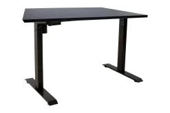 Ergo Skrivbord med en motor 140x80 cm Svart