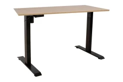 Ergo Skrivbord med en motor 140x70 cm Svart