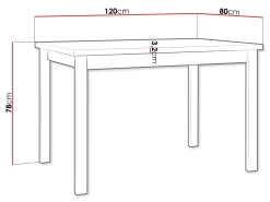 Ericka Matbord 120 cm Rektangulär
