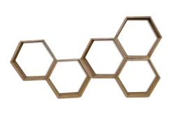 Evila Vägghylla Hexagoner