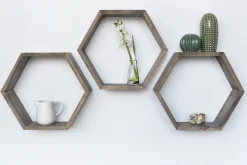 Evila Vägghylla Hexagoner