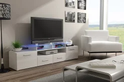 Evora TV-bänk 194x39x39 cm LED-belysning