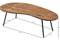 Fanks Soffbord 122 cm Njurformat