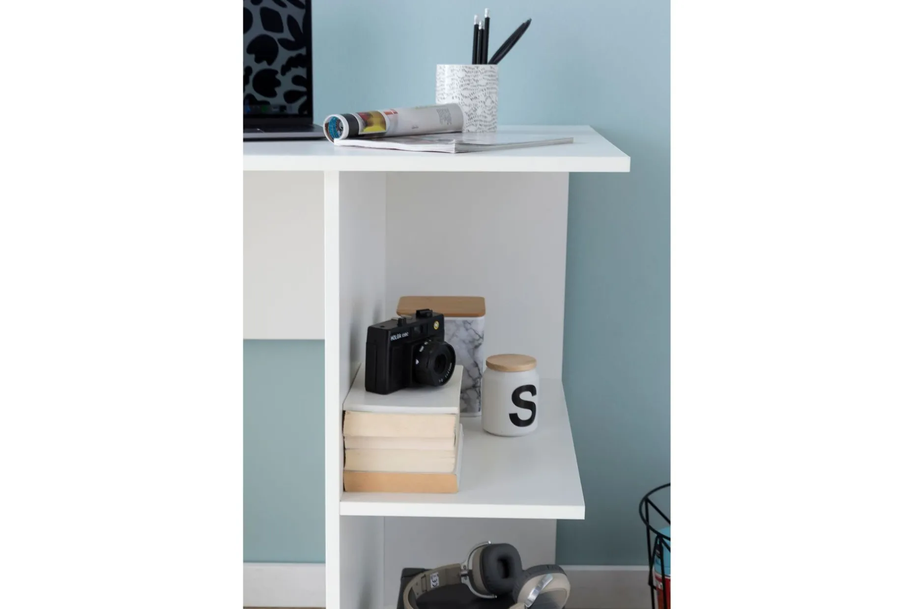 Farleys Skrivbord 82 cm med Förvaring Hyllor